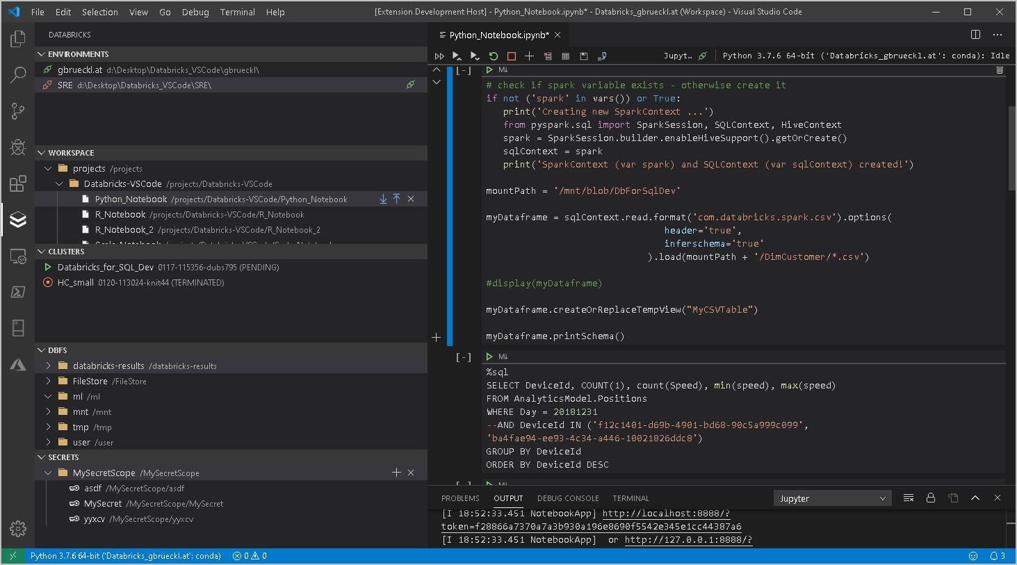 Professional Development For Databricks With Visual Studio Code